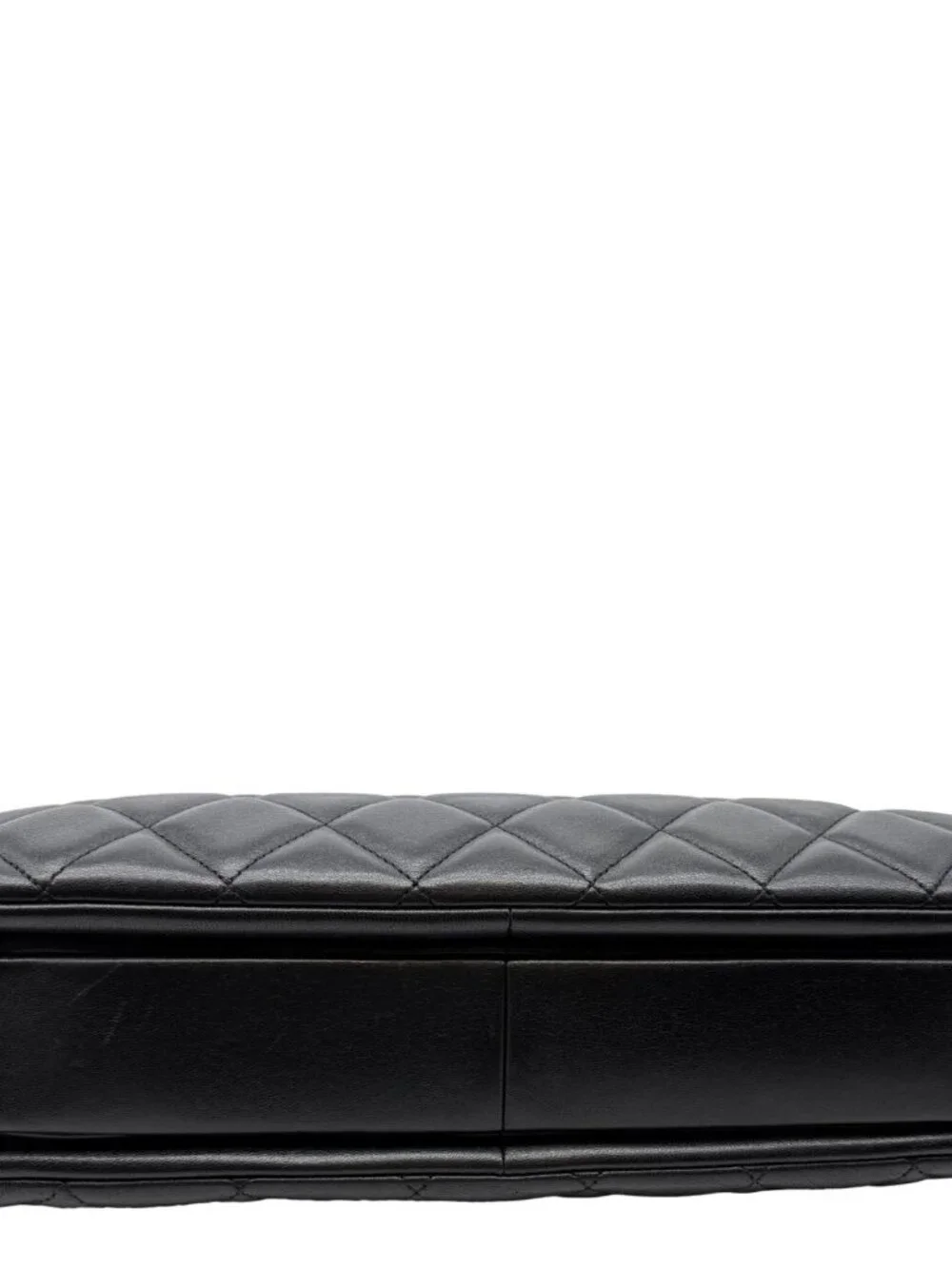 Chanel Trendy CC Top Handle Flap Quilted Leather Shoulder Bag Black